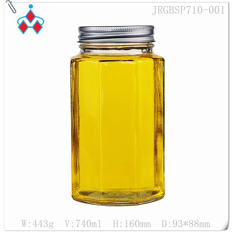 glass bee honey jars