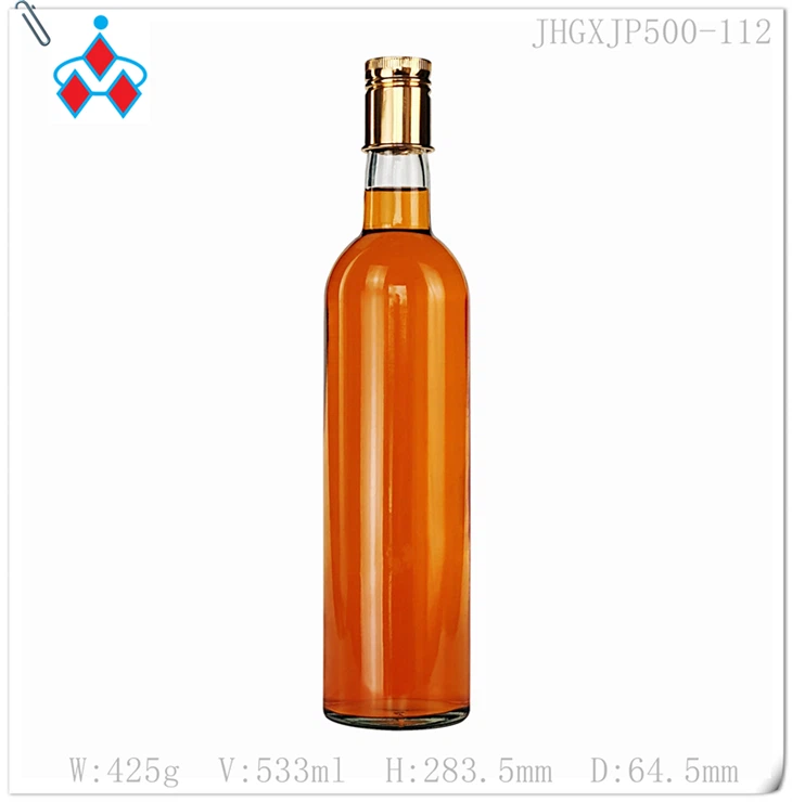 500ml Empty Glass Bottle For Liquor